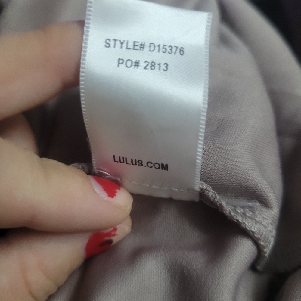 Lulu's One Shoulder Lavender Dress - Picture 6 of 6